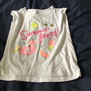 White kids tang top/t-shirt